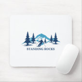 Stehende Felsen Skigebiet Wisconsin _ Mousepad (Mit Mouse)