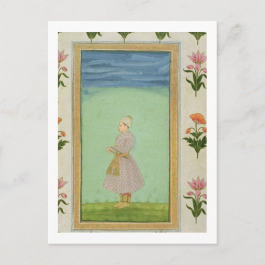 Stehende Figur eines Jungen mit einem juwelenbeset Postkarte (Vorderseite)