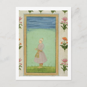Stehende Figur eines Jungen mit einem juwelenbeset Postkarte