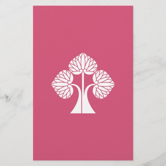 Stehende Hollyhocks Briefpapier (Vorderseite)