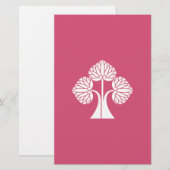 Stehende Hollyhocks Briefpapier (Vorne/Hinten)