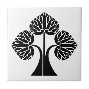 Stehende Hollyhocks Fliese