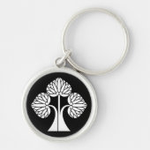 Stehende Hollyhocks Schlüsselanhänger (Vorne)