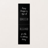 Stehende Karten für schwarze Sitze (Außenseite Aufgefaltet)