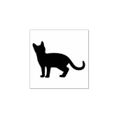 Stehende Katzenkatze Silhouette Briefmarke Gummistempel (Prägung)