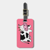 Stehende Kuh mit Milchkühe Gepäckanhänger (Vorderseite vertikal)