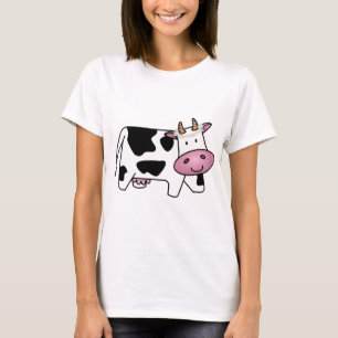 Stehende Kuh mit Milchkühe T-Shirt