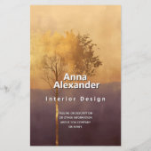 Stehende Leuchte | Minimalistischer Baum-Design Flyer (Hinten)