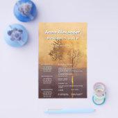 Stehende Leuchte | Minimalistischer Baum-Design Flyer (Einzeln)
