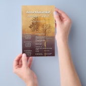 Stehende Leuchte | Minimalistischer Baum-Design Flyer (Handgriff)