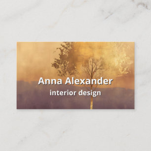 Stehende Leuchte Minimalistischer Baum-Design Visitenkarte