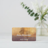Stehende Leuchte | Minimalistischer Baum-Design  Visitenkarte (Stehend Vorderseite)