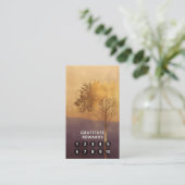 Stehende Leuchte | Minimalistischer Baum-Design Visitenkarte (Stehend Vorderseite)