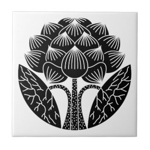 Stehende Lotus-Blume Fliese