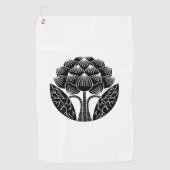 Stehende Lotus-Blume Golfhandtuch (Vorderseite)