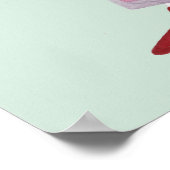 Stehende Modefigur: Oversiegelte Jacke Poster (Ecke)