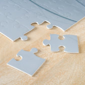 Stehende Ovationen, abstrakte blaue Türkisfraktale Puzzle (Seite)