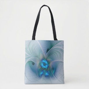 Stehende Ovationen, abstrakte blaue Turquoise-Frak Tasche