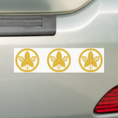 Stehende Pfeilspitze im Kreis Autoaufkleber (Auf Auto)