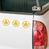 Stehende Pfeilspitze im Kreis Autoaufkleber (Auf Lkw)
