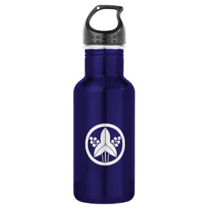 Stehende Pfeilspitze in einem Kreis Edelstahlflasche