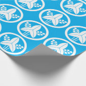 Stehende Pfeilspitze in einem Kreis Geschenkpapier (Ecke)