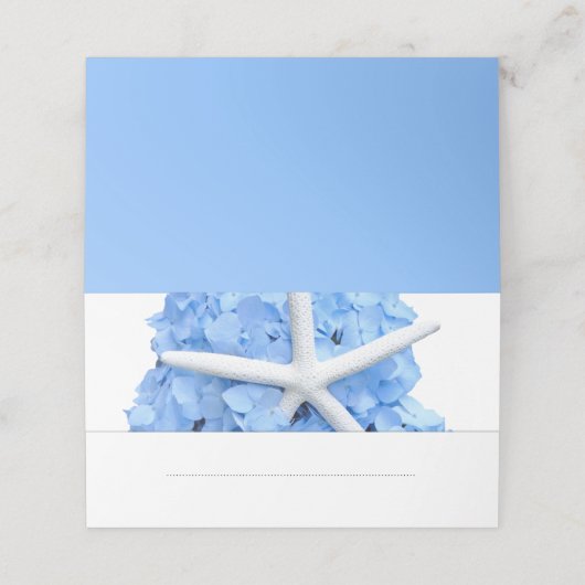 Stehende Platzkarten Seaside Garden (Außenseite Aufgefaltet)