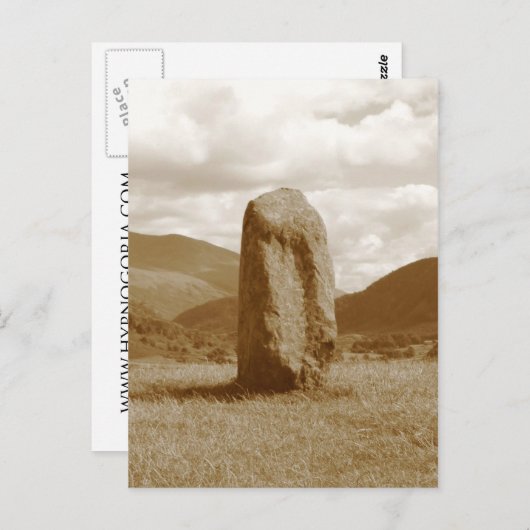 Stehende Postkarte (Vorne/Hinten)