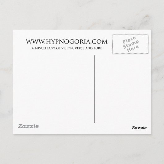 Stehende Postkarte (Rückseite)