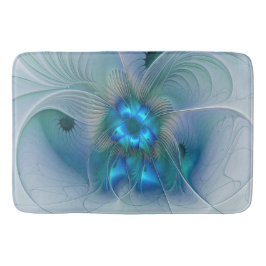 Stehende Räumlichkeiten, Abstraktes türkisfarbenes Badematte