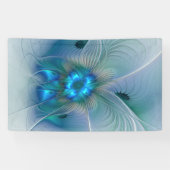 Stehende Räumlichkeiten, Abstraktes türkisfarbenes Banner (Horizontal)