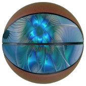 Stehende Räumlichkeiten, Abstraktes türkisfarbenes Basketball (Vorderseite)