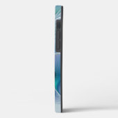 Stehende Räumlichkeiten, Abstraktes türkisfarbenes Case-Mate iPhone Hülle (Rückseite / Links)