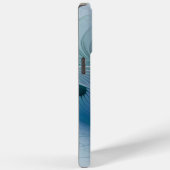 Stehende Räumlichkeiten, Abstraktes türkisfarbenes Case-Mate iPhone Hülle (Rückseite / Rechts)