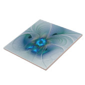 Stehende Räumlichkeiten, Abstraktes türkisfarbenes Fliese (Seite)