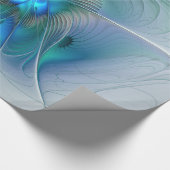 Stehende Räumlichkeiten, Abstraktes türkisfarbenes Geschenkpapier (Ecke)