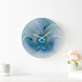 Stehende Räumlichkeiten, Abstraktes türkisfarbenes Große Wanduhr (Zuhause)