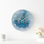 Stehende Räumlichkeiten, Abstraktes türkisfarbenes Große Wanduhr (Zuhause)