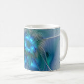 Stehende Räumlichkeiten, Abstraktes türkisfarbenes Kaffeetasse (VorderseiteRechts)