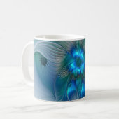 Stehende Räumlichkeiten, Abstraktes türkisfarbenes Kaffeetasse (Vorderseite Links)