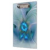 Stehende Räumlichkeiten, Abstraktes türkisfarbenes Klemmbrett (Links)