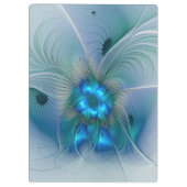 Stehende Räumlichkeiten, Abstraktes türkisfarbenes Klemmbrett (Rückseite)