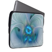 Stehende Räumlichkeiten, Abstraktes türkisfarbenes Laptopschutzhülle (Vorne Rechts)