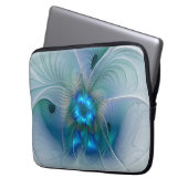 Stehende Räumlichkeiten, Abstraktes türkisfarbenes Laptopschutzhülle (Vorderseite Links)