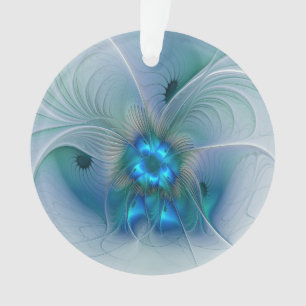 Stehende Räumlichkeiten, Abstraktes türkisfarbenes Ornament