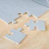 Stehende Räumlichkeiten, Abstraktes türkisfarbenes Puzzle (Seite)