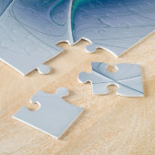 Stehende Räumlichkeiten, Abstraktes türkisfarbenes Puzzle (Seite)