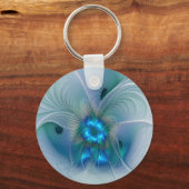 Stehende Räumlichkeiten, Abstraktes türkisfarbenes Schlüsselanhänger (Vorderseite)