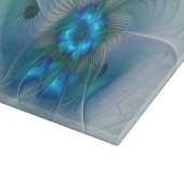 Stehende Räumlichkeiten, Abstraktes türkisfarbenes Schneidebrett (Ecke)