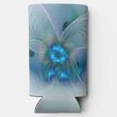 Stehende Räumlichkeiten, Abstraktes türkisfarbenes Selters Dosenkühler (Rückseite)